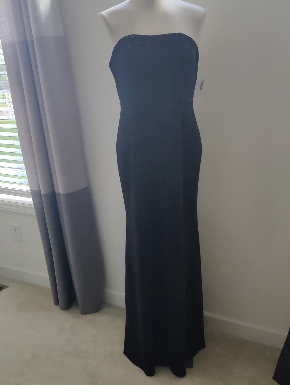 New!Luna Black Strapless Evening Gown Women's Formal Dress Y2K Cottagecore Retro
